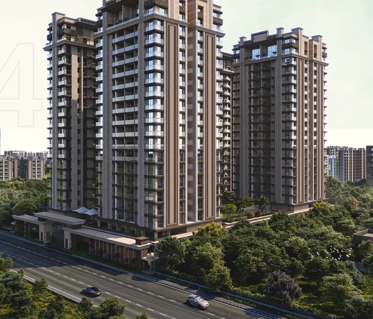 Luxurious entrance on a 45 mtr. wide road — Silver Epitome, Parvat Patiya, Surat
