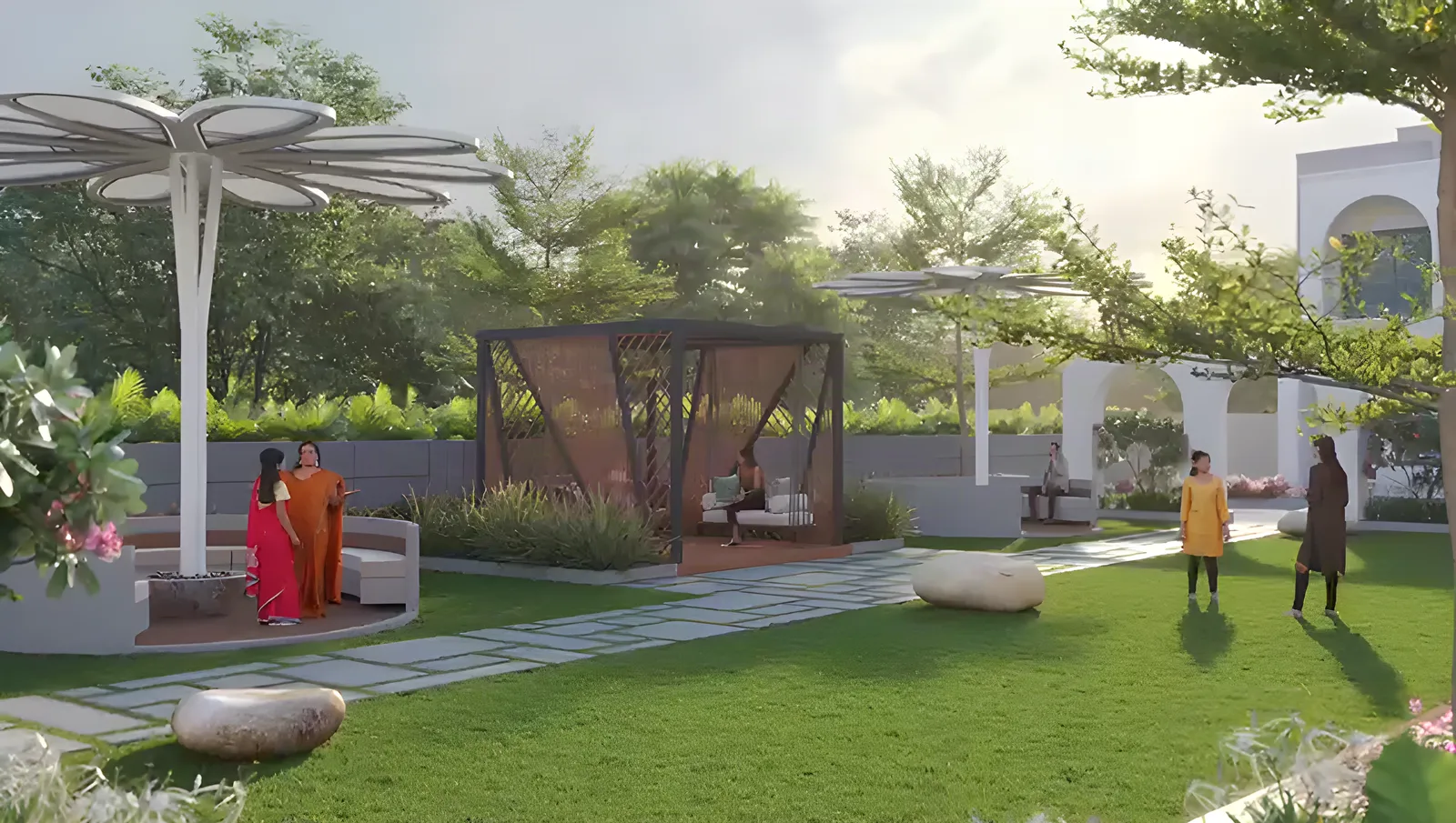 Garden gazebo — Blossom Villa, Dandi Road, Surat