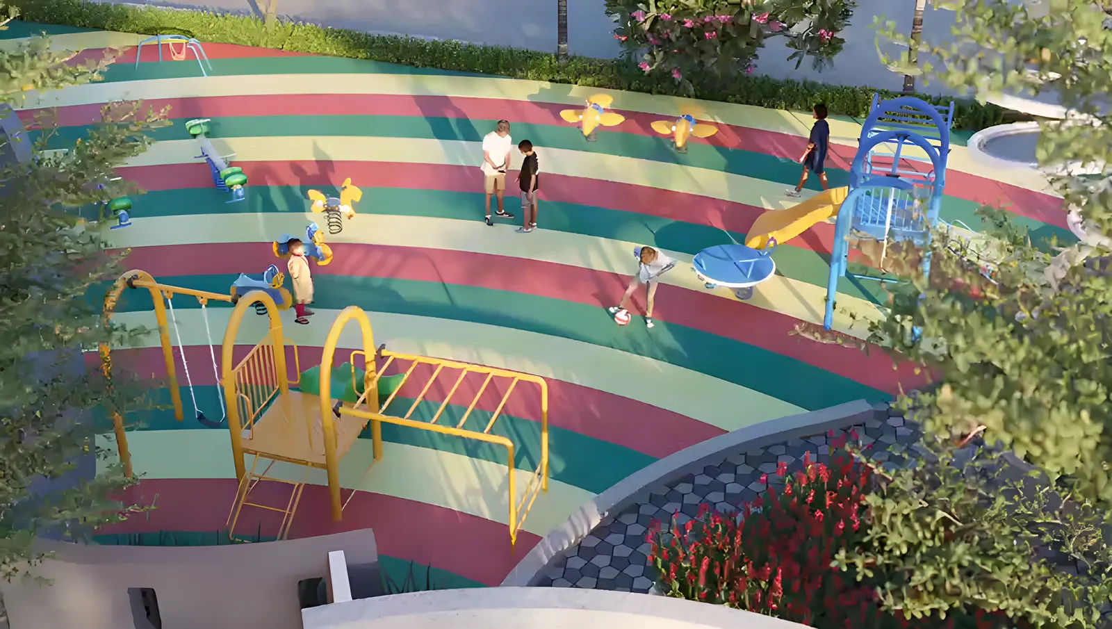 Kids' play area — Blossom Villa, Dandi Road, Surat