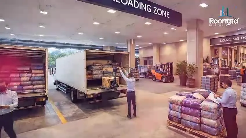 Loading & unloading zone — Roongta Galaxy Textile Market, Maan Darwaja, Surat