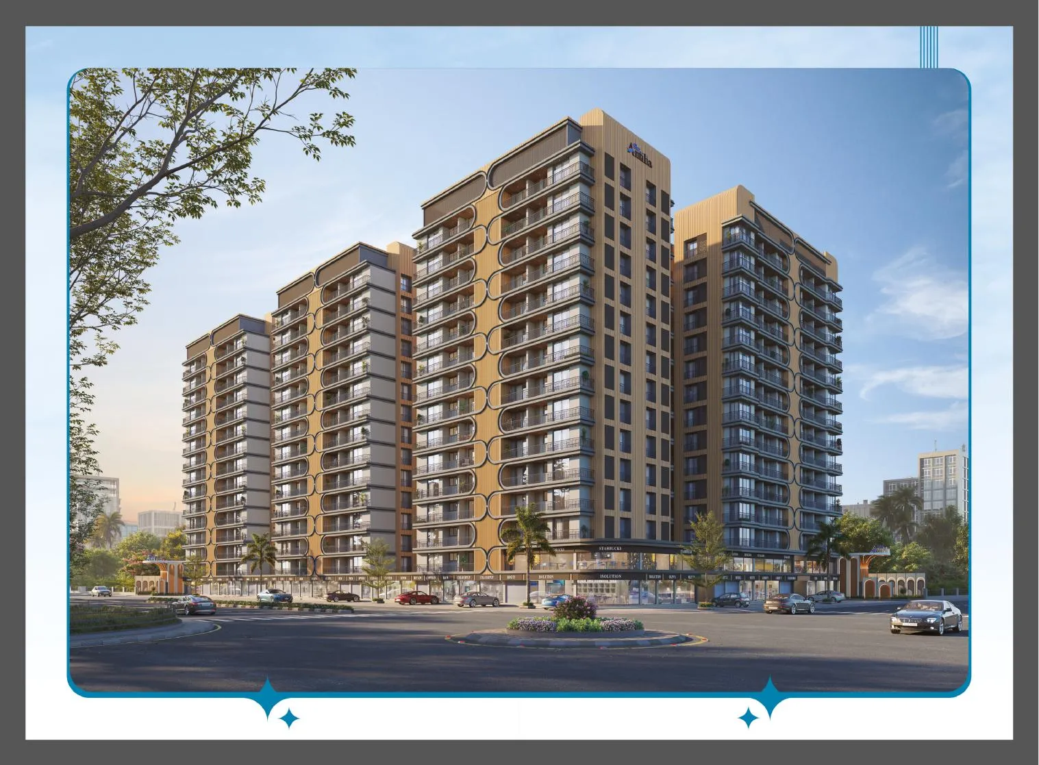 Aerial layout — Sky Antilia, Godadara, Surat