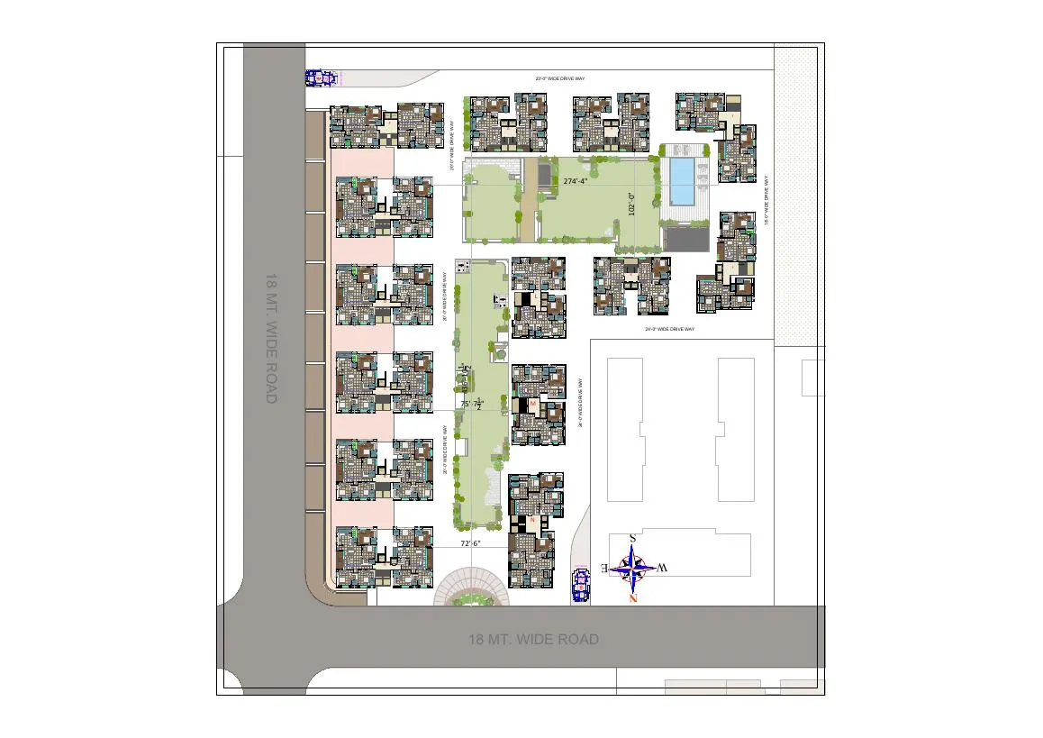 Master & floor plan — Tulsivanam, Godadara, Surat