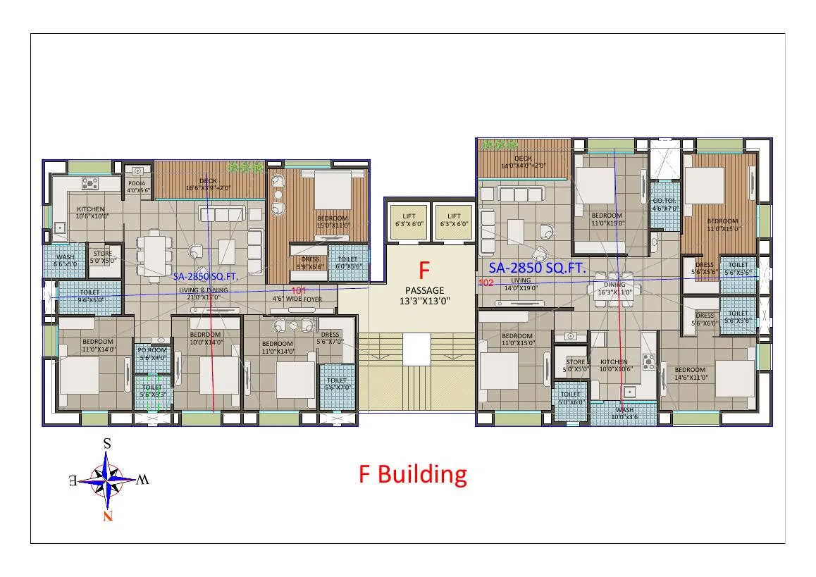 Master & floor plan — Tulsivanam, Godadara, Surat
