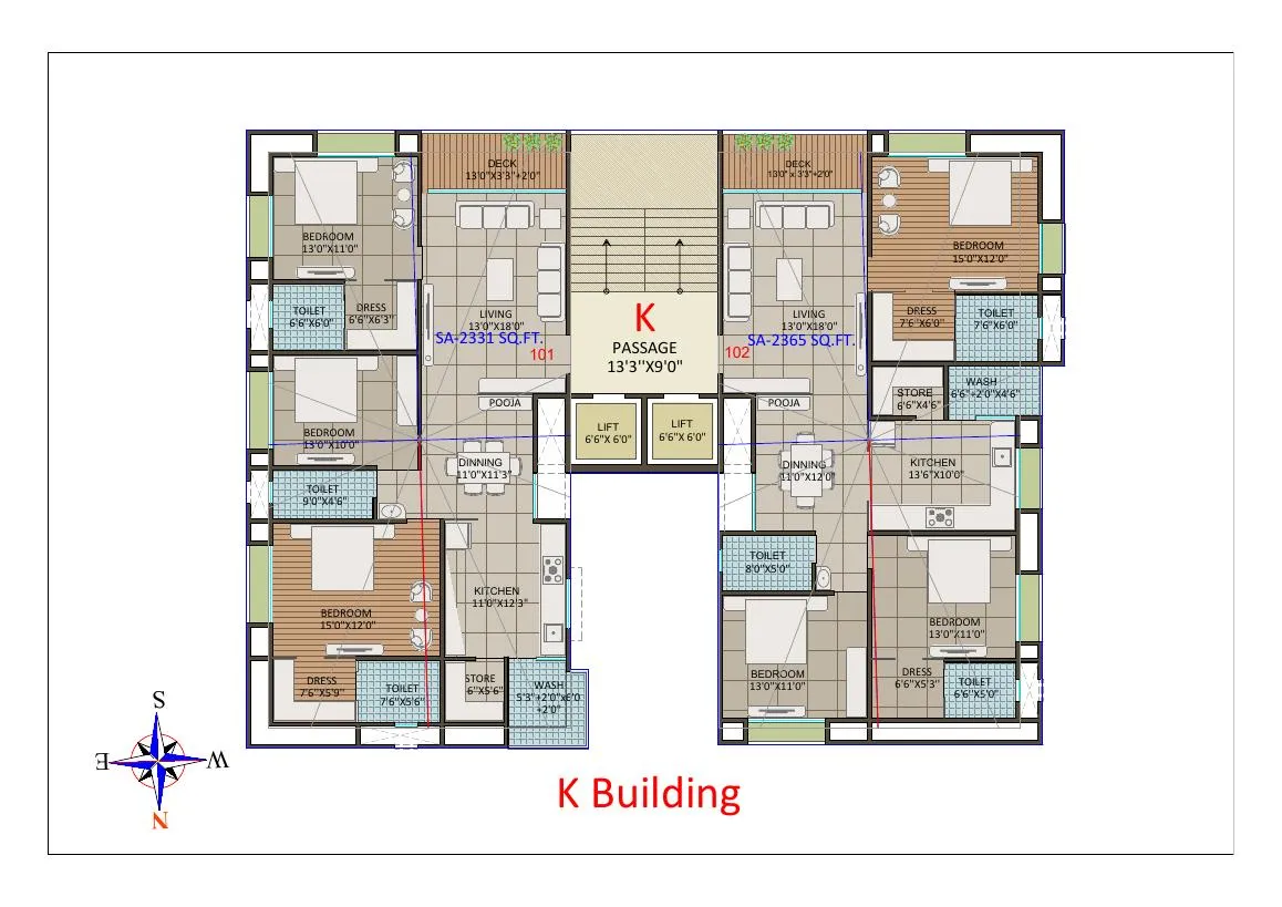Master & floor plan — Tulsivanam, Godadara, Surat