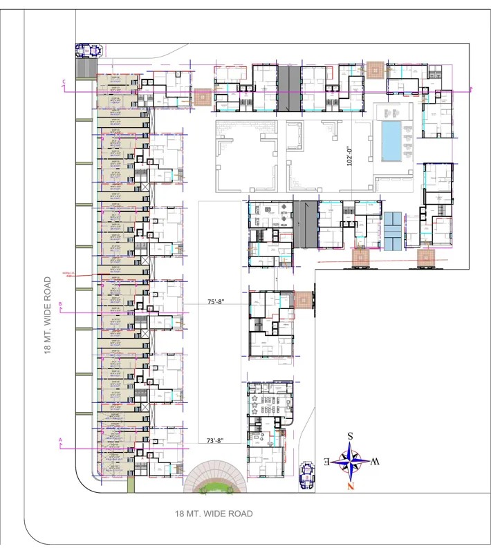 Ground Floor Layout — Tulsivanam, Godadara, Surat