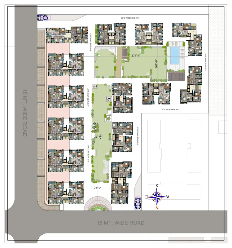 Master Layout — Tulsivanam, Godadara, Surat